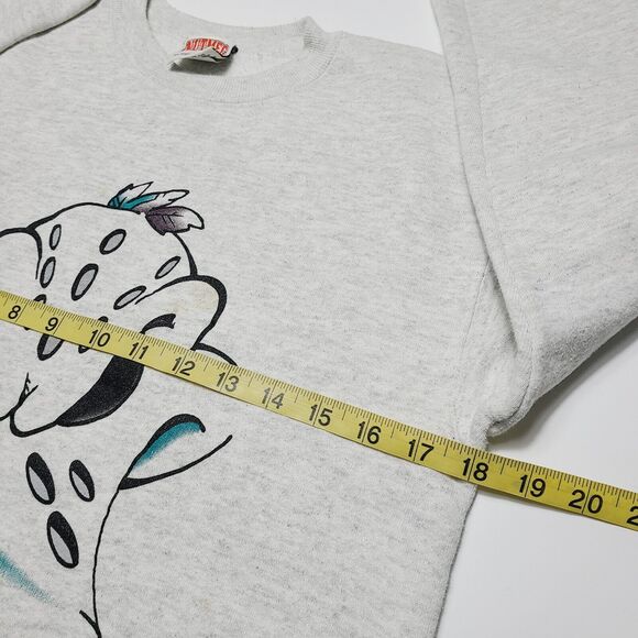 Vintage Anaheim Mighty Duck Crewneck Sweatshirt Youth Size Large NUTMEG Made USA - Picture 3 of 8